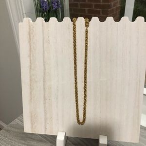 Authentic Vintage Givenchy Heavy Gold Tone Byzantine Chain